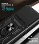Чохол Hide Shield для Infinix GT 20 Pro / X6871 протиударний бампер з підставкою кільцем Black - зображення 5