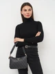 Сумка багет седло женская маленькая Guess HWESG9-51018-CLO COAL LOGO (190231872467) - изображение 2