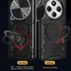 Чехол Magnetic Shield для Xiaomi Poco C75 бампер противоударный с подставкой кольцом Black - изображение 4