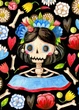 Листівка Cardsforsoul Santa Muerte на чорному 10,5 Х 14,8 см - изображение 1