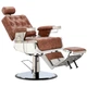 Перукарське крісло гідравлічне 8812-BROWN-BUTTON Santino Barberking - зображення 2