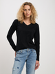 Longsleeve damski Cross Jeans 56139-020 S Czarny (8697319673487) - obraz 1