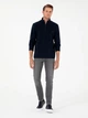 Толстовка на флисе, на молнии мужская Pierre Cardin G021SZ082-000-2096445 (lacivert) M Темно-синяя (8683858004134) - изображение 3