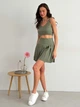 Юбка мини летняя женская ARTKNIT Kayla 35034 S-M Хаки (4823093460959) - изображение 2