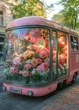 Фото листівка Cardsforsoul Квітковий автобус 10,5 Х 14,8 см - изображение 1