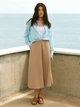 Юбка миди летняя женская Seventeen 2179.6013 XXL-3XL Коричневая (Sev2000000195155) - изображение 2