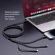 Дата кабель USB-C to Lightning + Micro 5P + USB-C 1.2m 3.0A (PD60W data) Black ColorWay (CW-CBPDU3060-BK) - зображення 4