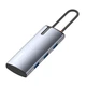 Порт-репликатор ColorWay Docking Station USB-C 5-в-1 Type C PD 100W/USB3.0х3/HDMI 4К (CW-HUB01) - изображение 11