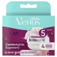 Сменные картриджи для бритья (лезвия кассеты) женские Venus & Olay Sugarberry 5 лезвий с ароматом сладких ягод 4 шт - изображение 2