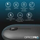 Мышка OfficePro M185B Silent Click Wireless Black (M185B) - изображение 4