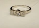 Серебряное кольцо Бантик с фианитами. GR4032 17,2 - изображение 4