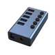 Концентратор Dynamode 5 ports USB3.0 to 4*USB3.0+2.4А Power Adapter 2.5A/12V (DM-UH-P405-G) - изображение 1