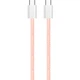 Дата кабель USB-C to USB-C 1.0m 60W 3.0А pink ColorWay (CW-CBPDCC061-P) - зображення 9