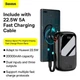 Портативная батарея Павербанк Baseus Qpow Pro 20000 mAh 22.5W з кабелем Type-C Digital Display Quick Charge/Power Delivery (PPQD060301) Черный - изображение 14