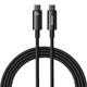 Кабель синхронизации Baseus Tungsten Gold Fast Charging Data Cable Type-C to Type-C 240W 2m, Black - изображение 1