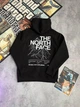 Худи унисекс с рисунком гор и логотипом the north face размер M черного цвета - изображение 3