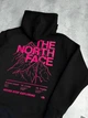 Худи унисекс с рисунком розовых гор the north face размер S черного цвета - изображение 3