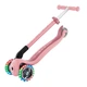 Самокат Globber Primo Foldable Lights колеса с подсветкой до 50 кг 3+ Пастельно-розовый (432-211-3) - изображение 5