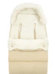 Зимний конверт в коляску 2в1 Momi Sleeping Bag Beige детский флисовый конверт универсальный спальный мешок в коляску, санки, автокресло с капюшоном, трансформируется в сумку для аксессуаров, утепленный детский конверт на зиму - изображение 2