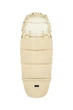 Зимний конверт в коляску 2в1 Momi Sleeping Bag Beige детский флисовый конверт универсальный спальный мешок в коляску, санки, автокресло с капюшоном, трансформируется в сумку для аксессуаров, утепленный детский конверт на зиму - изображение 4