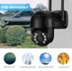 Вулична поворотна PTZ IP-камера з віддаленим доступом Wi-Fi UKC Smart Home Camera A8-B 4.0 Mp iCSee Чорна/Black - зображення 2