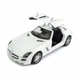 Дитяча металева машинка Mercedes Benz SLS AMG іграшкова колекційна масштабна залізна авто модель іграшка для дітей Мерседес Бенц відкриваються двері білий 12.5 см - зображення 3