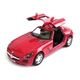 Дитяча металева машинка Mercedes Benz SLS AMG іграшкова колекційна масштабна залізна авто модель іграшка для дітей Мерседес Бенц відкриваються двері червоний 12.5 см - зображення 3
