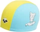 Шапка для плавания Arena Friends Kids Polyester Cap (003994-310) детская OSFM Желто-Голубая (3468336511848) - изображение 1