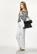 Шоппер женский Sambag Shopper белый с черным 41 х 30 х 10 см (93251008) - изображение 4