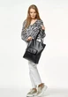Шопер жіночий Sambag Shopper чорний 41 х 30 х 10 см (93251002) - зображення 8