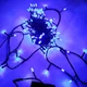 Гирлянда Нить Конус-рис LED 100 Синий чёрный провод 1-32 - изображение 1