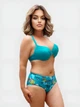 Жіночий купальник Sisianna 98249-2 бірюзовий 2XL - зображення 3