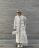 Женский шарф с логотипом JACQUEMUS с бахромой Бежевый - изображение 4