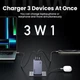 Зарядное устройство Ugreen Nexode Pro 100W с 3 портами USB + Type-C (QC 4.0, PD 3.0) - изображение 3