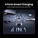 Зарядний пристрій Ugreen Nexode 65W GaN Fast Charger з 4 портами (QC4.0+PD3.0) - зображення 2
