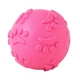 Игрушка мяч Lesko DT1149 Pink D:6,0 см жевательный резиновый для собак - изображение 1
