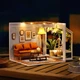 Кукольный дом конструктор DIY Cute Room H-025 Warm moment Румбокс - изображение 3