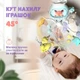 Мобиль детский на кроватку аккумуляторный с проектором, музыкальная карусель Jungle Melody, английская версия без китайских песен и звуков, голубой - изображение 5