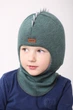 Зимняя шапка шлем Beezy для мальчика 1615-06-22 Дино р. 3 (54-56 см) - изображение 2