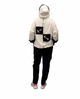 Жіночий спортивний, прогулянковий костюм з капюшоном YOUR JOSEPHIINE Fashion 60 (3 турецький розмір) Оверсайз Білий - зображення 3