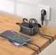 Сетевой фильтр Hoco NS7 Sharp 1 position(PD20W/1C2A) desktop socket(EU) Black - изображение 8