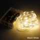 Новогодняя светодиодная гирлянда нить Роса 200 LED 20 метров Теплый белый на батарейках 3АА - изображение 1