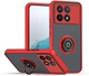 Чехол Fiji Colorframe для Poco X6 Pro 5G матовый бампер с кольцом подставкой Red - изображение 1