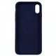 Чехол Fiji Silicone Case для Apple iPhone XR бампер накладка Full Soft Navy Blue - изображение 2
