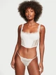 Сетчатый корсетный топ Victoria's Secret с кружевом 1160054129 (Молочный L) - изображение 4