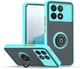 Чехол Fiji Colorframe для Poco X6 Pro 5G матовый бампер с кольцом подставкой Turquoise - изображение 1