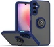 Чехол Fiji Colorframe для Samsung Galaxy A24 (A245) матовый бампер с кольцом подставкой Dark Blue - изображение 1