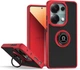Чехол Fiji Colorframe для Xiaomi Redmi Note 13 Pro матовый бампер с кольцом подставкой Red - изображение 1