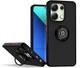 Чохол Fiji Colorframe для Xiaomi Redmi Note 13 матовий бампер з кільцем підставкою Black-Red - зображення 1
