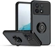 Чехол Fiji Colorframe для Poco X6 Pro 5G матовый бампер с кольцом подставкой Black - изображение 1